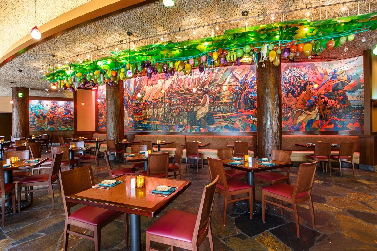 The Makahiki restaurant at Aulani, A Disney Resort & Spa, Ko Olina on the island of Oahu The Makahiki restaurant at Aulani, A Disney Resort & Spa, Ko Olina on the island of Oahu