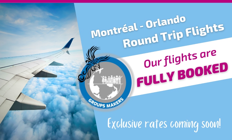 Exclusive rate Voyages Aqua Terra round-trip flight Montreal Orlando