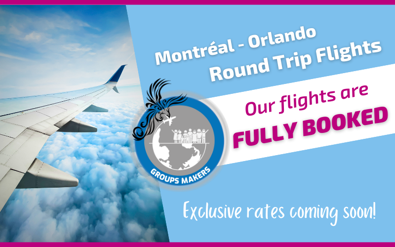 Exclusive rate Voyages Aqua Terra round-trip flight Montreal Orlando